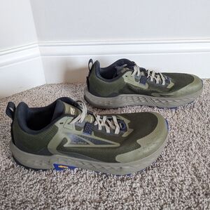 Altra Timp 5 Trail Running Shoe - Dusty Olive sz 11 **Does Not Include Insoles**